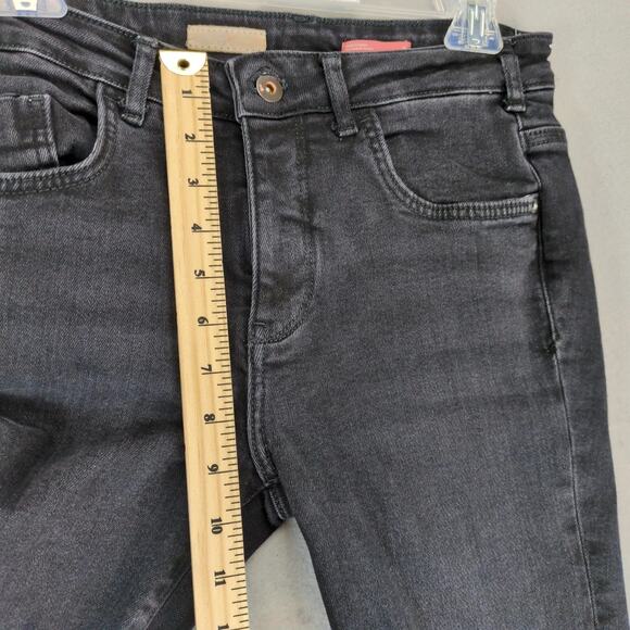 Pilcro Jeans The Demilune Boot Womens 28 Black Stretch Denim Anthropologie 28x29 - Picture 7 of 10